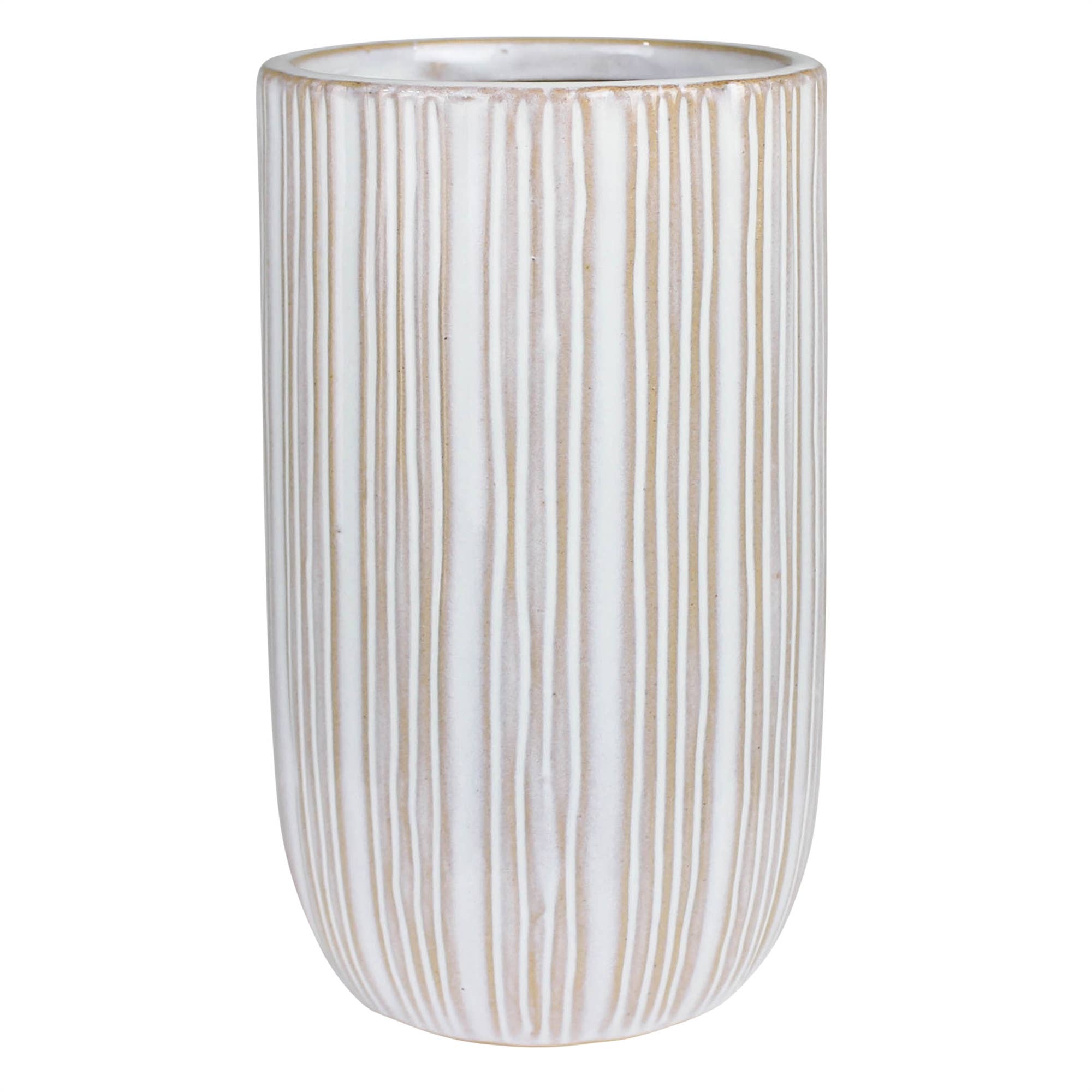 May Vase with Stripes, Ceramic