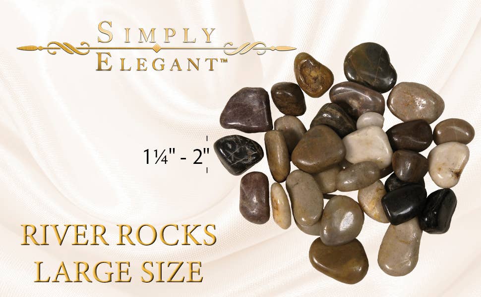 Large River Rocks - 2.2 LB. Bag