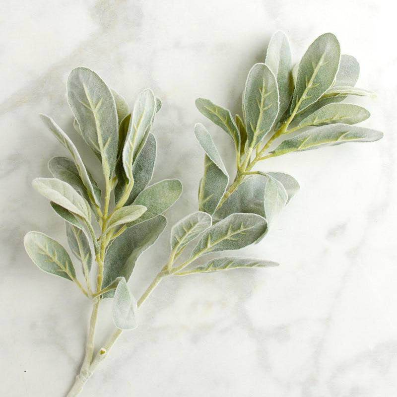 28" Artificial Lamb's Ear Greenery Stem