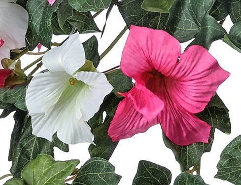 Artificial Petunia Flower- Pink or Purple, 26", UV Protected