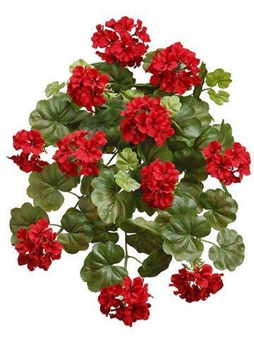 Water - Resistant Geranium Bush x10 Red | 21"