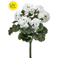 Real Touch White Geranium Flower Bush - UV Protected