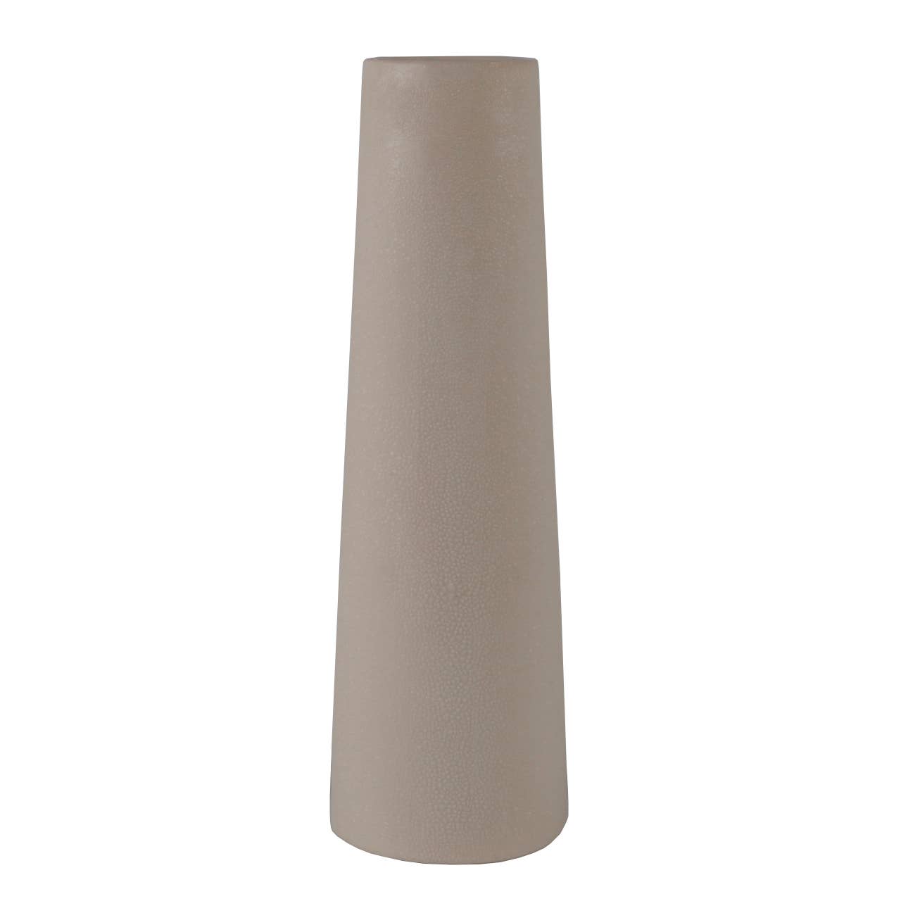 13.5” Textured Ceramic Tall Vase – Modern Minimalist Decor