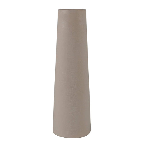 13.5” Textured Ceramic Tall Vase – Modern Minimalist Decor