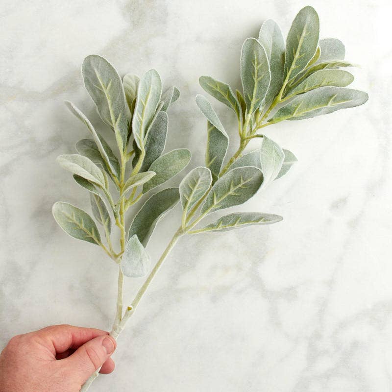 28" Artificial Lamb's Ear Greenery Stem