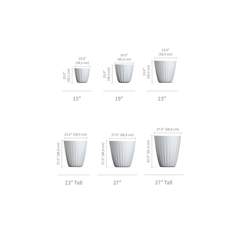 Pleat Modern Indoor/Outdoor Plant Pot