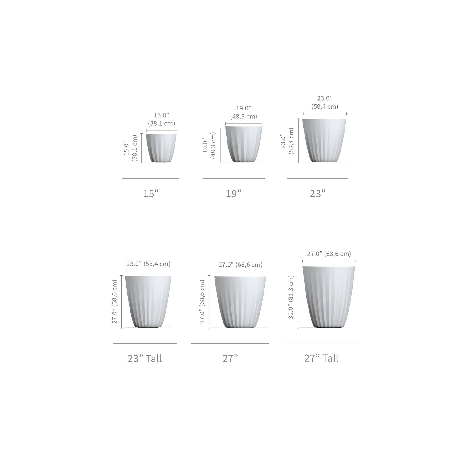 Pleat Modern Indoor/Outdoor Plant Pot